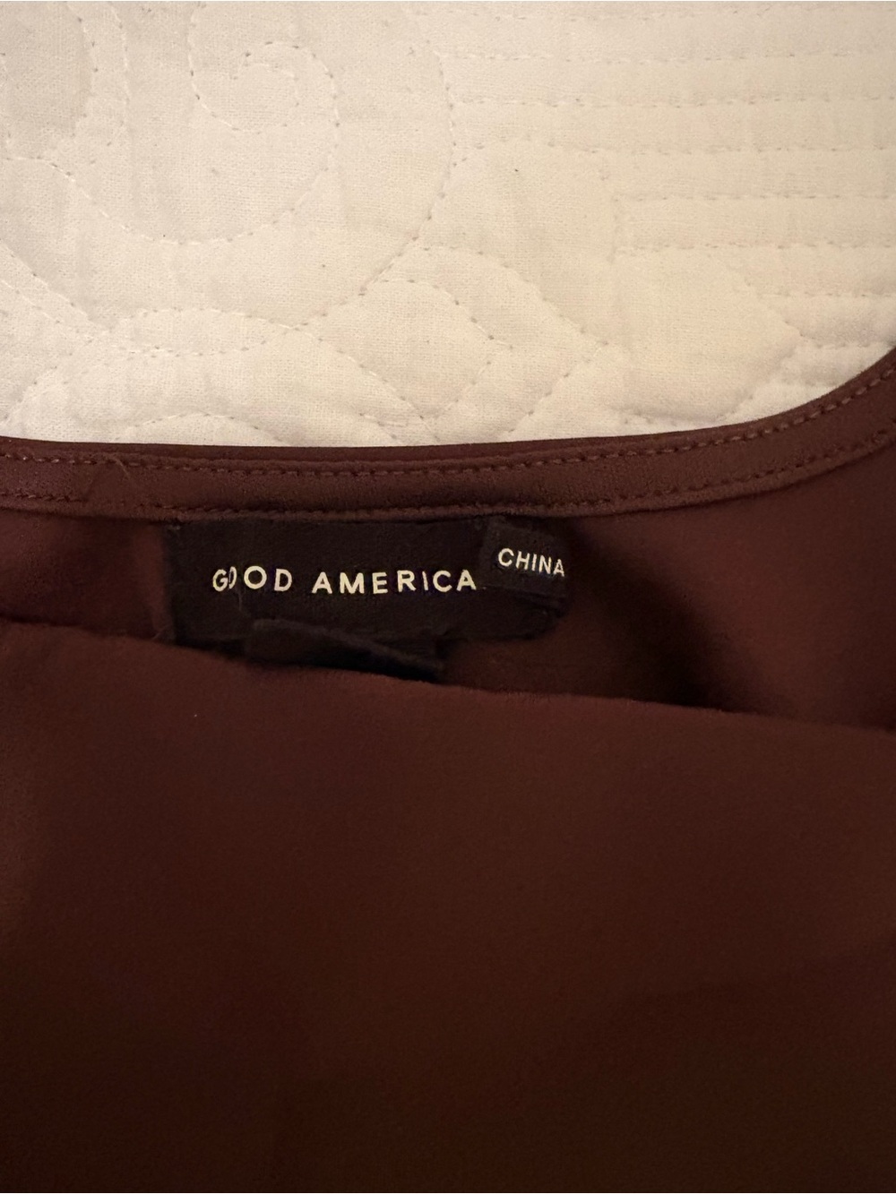 Good American Square-Neck Chocolate Brown Bodysuit - Picture 5 of 6